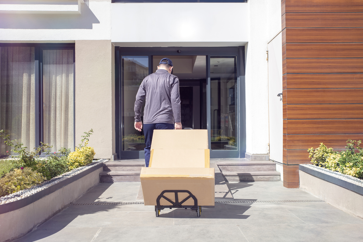 Professional removalist being hired to help move house